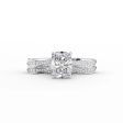 The Caroline Set With A 3 Carat Elongated Cushion Lab Diamond Online Hot Sale