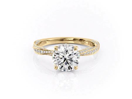 The Caroline Set With A 1 Carat Round Lab Diamond For Discount