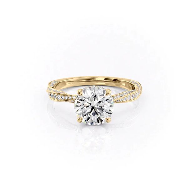 The Caroline Set With A 1 Carat Round Lab Diamond For Discount