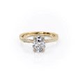 The Caroline Set With A 3 Carat Elongated Cushion Lab Diamond For Cheap