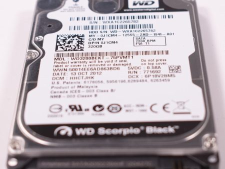 New WD3200BEKT  Laptop 320GB Sata Momentus Hard Drive For Cheap