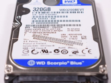 New WD3200BPVT-60JJ5T0 Western Digital 320GB Sata Hard Disk Drive For Sale