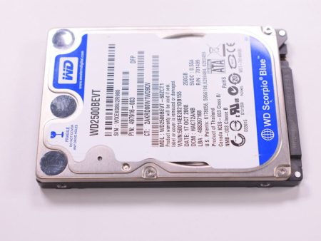 New WD2500BEVT-00A0RT Western Digital 250GB Hard Drive Fashion