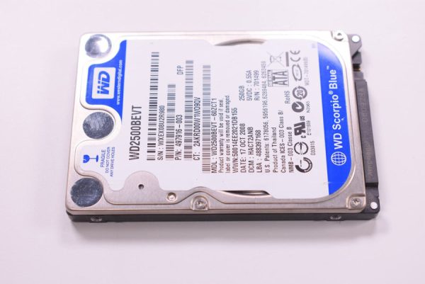 New WD2500BEVT-00A0RT Western Digital 250GB Hard Drive Fashion